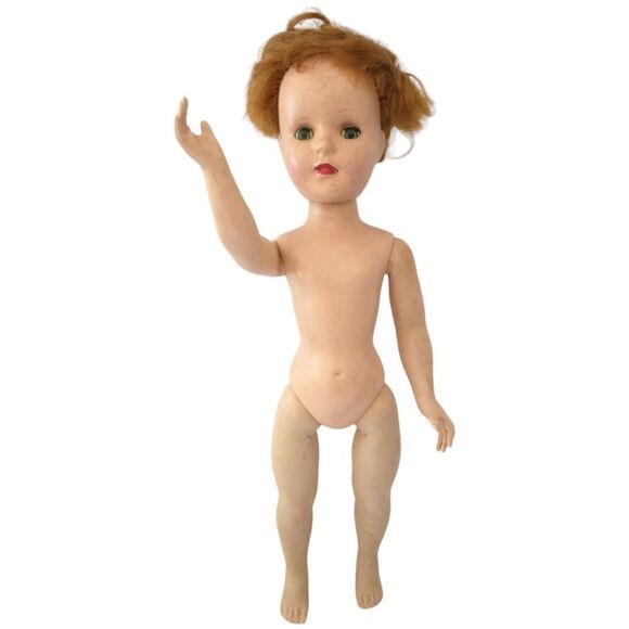 Creepy Doll Vintage Halloween Walking Sleep Eyes Dirty American Character Doll - Picture 5 of 16